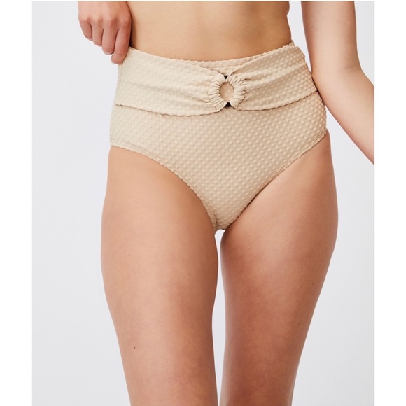 Cotton On Brown Cream Terry Bikini - Picture 3 of 7